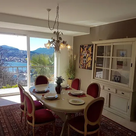 Sonniges Paradies Mit Seeblick Und Panoramaterrasse Apartment Lugano
